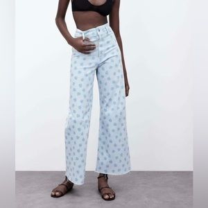 Marine straight leg Zara jeans!